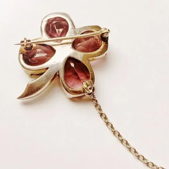 Antique Sterling Silver Floral Collar Pins​​​ - Picture 2 of 8